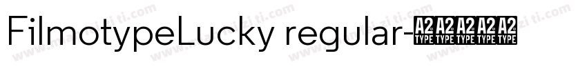 FilmotypeLucky regular字体转换